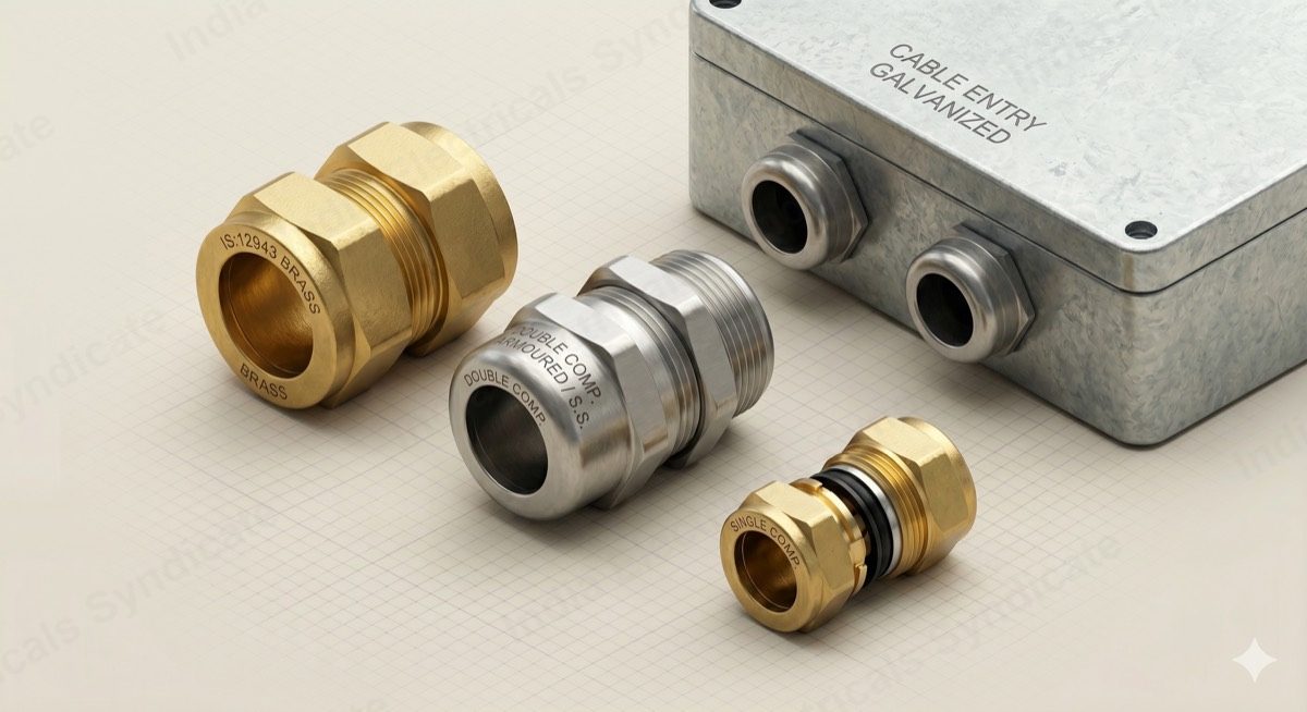 Cable Glands — manufactured by India Electricals Syndicate, Howrah