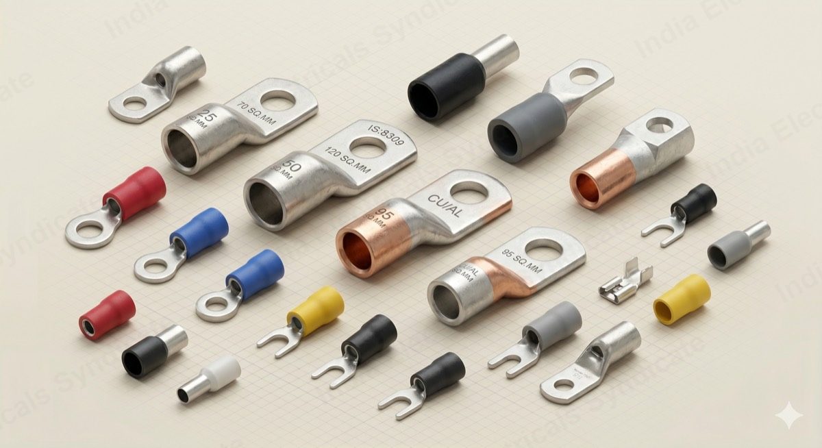Cable Lugs & Terminals — manufactured by India Electricals Syndicate, Howrah